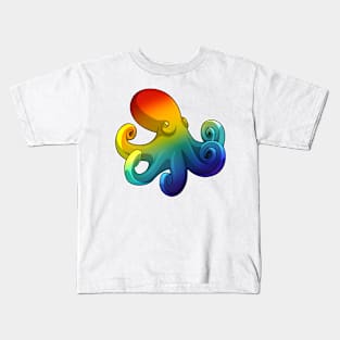 Octopus with Rainbow Kids T-Shirt